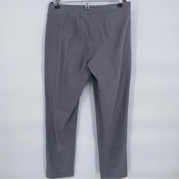 Eileen Fisher Capris Elastic Waistband Quiet Luxury Gray Petite 2/4 - Picture 2 of 8